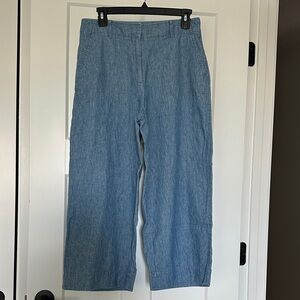 Talbots size 6 women’s Light Blue Wide-Leg Pants